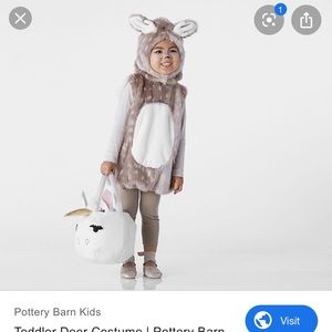 Pottery barn kids deer fawn costume 7-8 girls